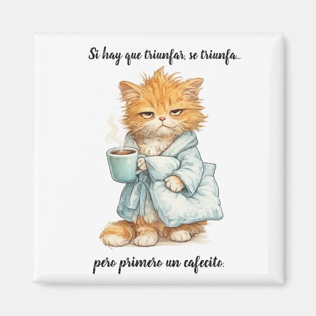 Imán gato triunfador (Frente)