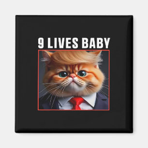 Imán Gato Trump 9 Vidas Por Divertido Voto Por Gatos Tr