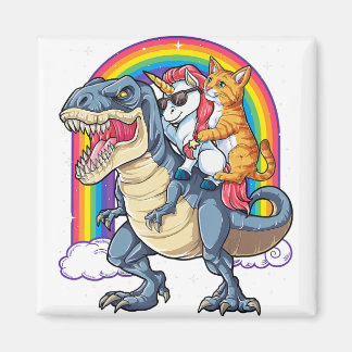 Imán Gato Unicornio Dinosaurio T rex Kitten amante