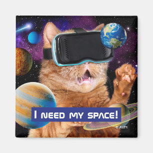 Imán Gato VR en el espacio