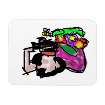 Gato y flores de primavera 