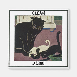 Imán Gato y Gatitos Refrigerante