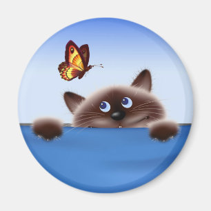 Imán Gato y mariposa