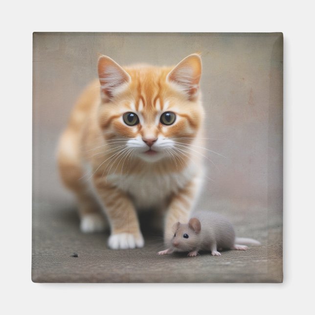Imán Gato y Ratón (Frente)