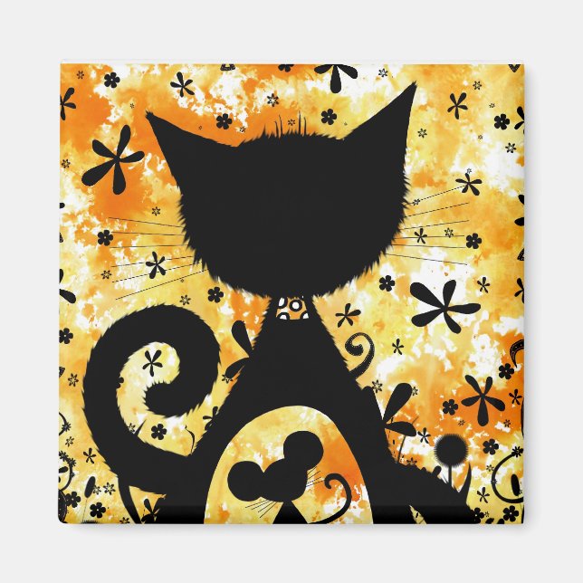 Imán Gato y ratón - imanes (Frente)