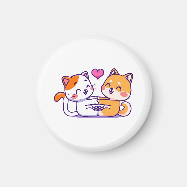 Imán Gato y Shiba Inu (Frente)