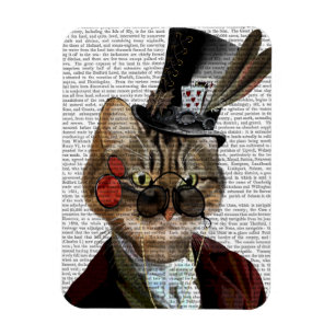 Imán Gato y sombrero superior felino de acero Phileas 2