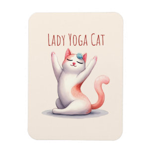 Imán Gato Yoga Pose - Gato Lady Yoga
