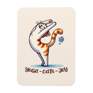 Imán Gato Yoga Pose - Yoga - Gatos - Alegría