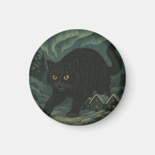 Imán gato yule de Navidad islandés