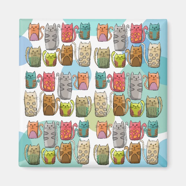 Imán ¡Gatos! (Frente)