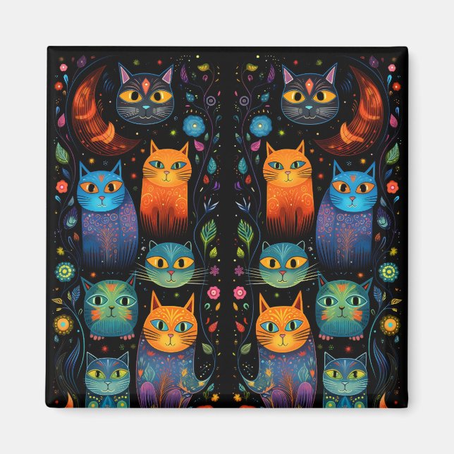 Imán gatos (Frente)