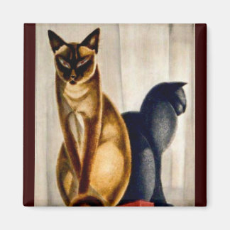 Imán Gatos Art Deco