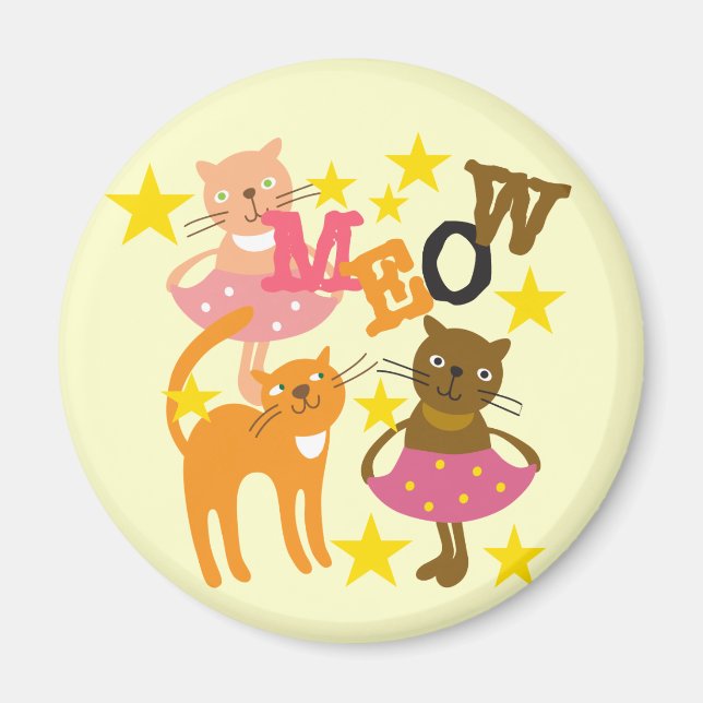 Imán Gatos Bailarines (Frente)