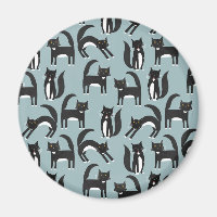 Gatos blancos y negros de Tuxedo