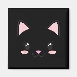Imán Gatos cara gatitos pestañas lindo divertido hallow