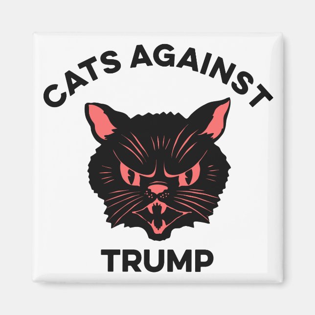 Imán Gatos contra la protesta política de Trump (Frente)