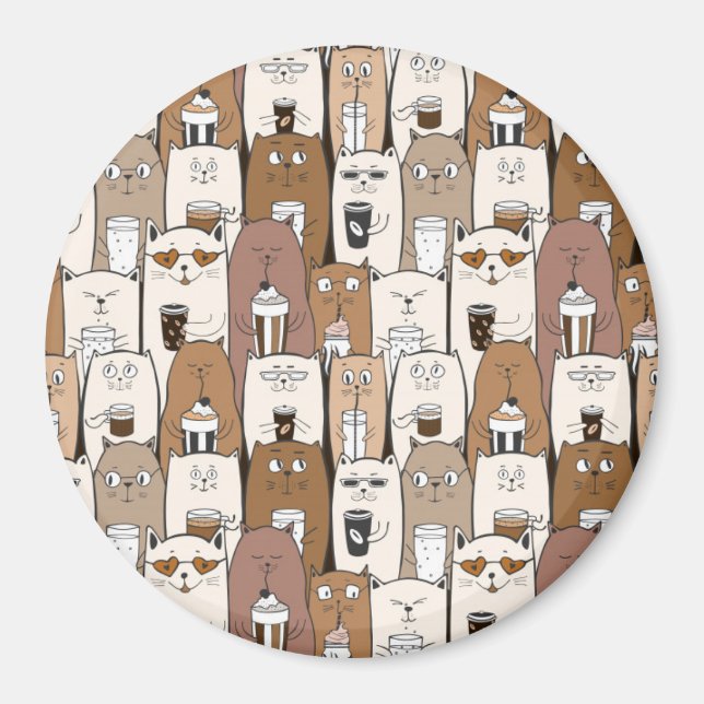 Imán Gatos cortos (Frente)