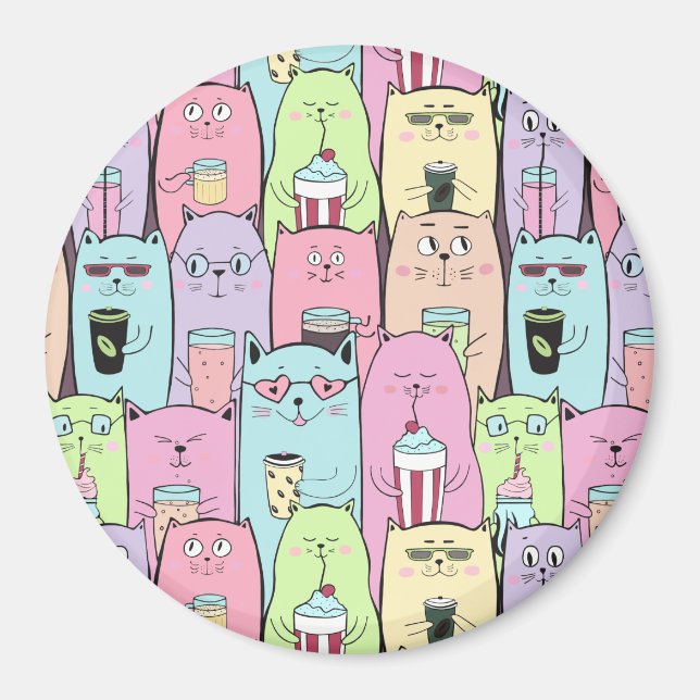 Imán Gatos cortos (Frente)