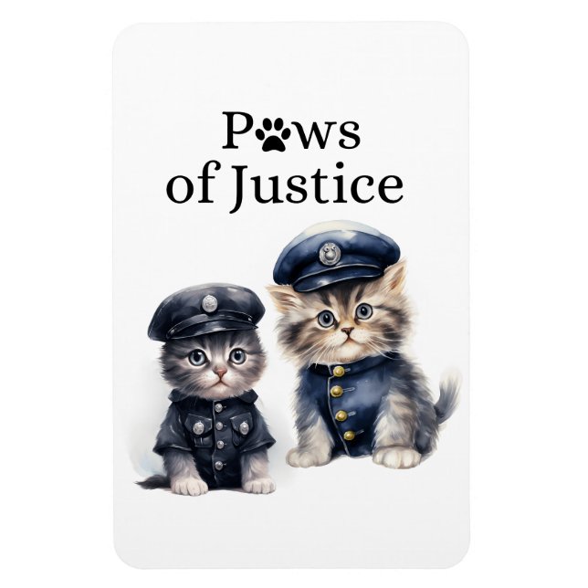 Imán Gatos cortos en policías unifican filas de justici (Vertical)