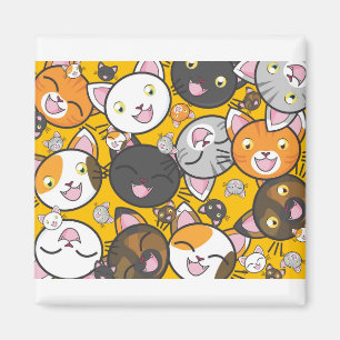 Imán Gatos Cuidados Kitty Kitties Kitten Adorable Felin