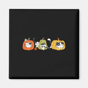 Imán Gatos Cute Calico En Calabaza - Día De Acción De G