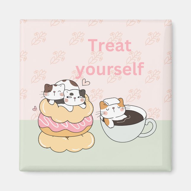 Imán Gatos de comida (Frente)