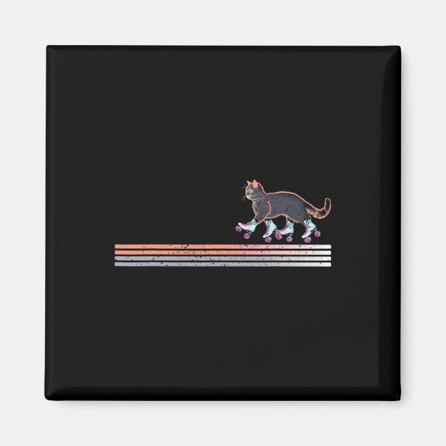 Imán Gatos De Patinaje Retro Der Kamala Harris Para Pr (Frente)