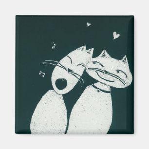 Imán gatos del amor