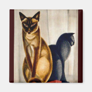 Imán Gatos del art déco
