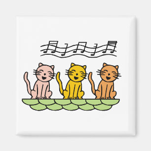 Imán Gatos del canto camisetas y regalos