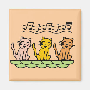 Imán Gatos del canto camisetas y regalos