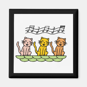 Imán Gatos del canto camisetas y regalos
