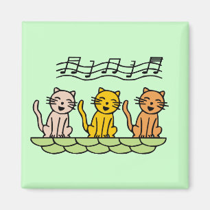 Imán Gatos del canto camisetas y regalos
