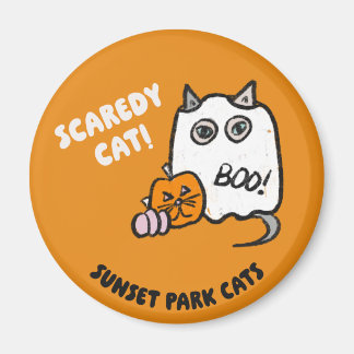 Imán Gatos del Parque Sunset Magnet de Halloween Butter