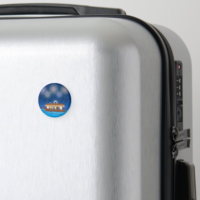 Imán Gatos deslumbrando en fuegos artificiales a bordo  (In Situ (Equipaje))