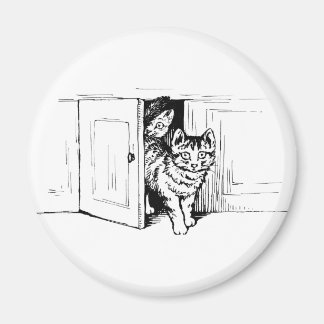 Imán Gatos en el arte del gabinete