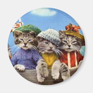 Imán Gatos en Gorras