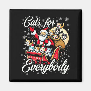 Imán Gatos Graciosos Para Todos Los Navidades Famosos Y