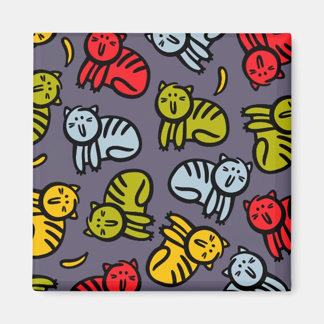 Imán Gatos más bananas (Frente)