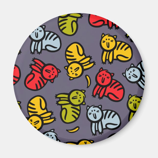 Imán Gatos más bananas (Frente)