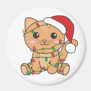 Imán Gatos Navidades Animales de Invierno Gatos