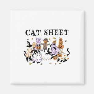 Imán Gatos Negros En El Espíritu Fantasma Graciosa Hoja