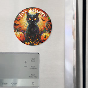 Imán Gatos Negros Murciélagos Calabazas Personalizadas 