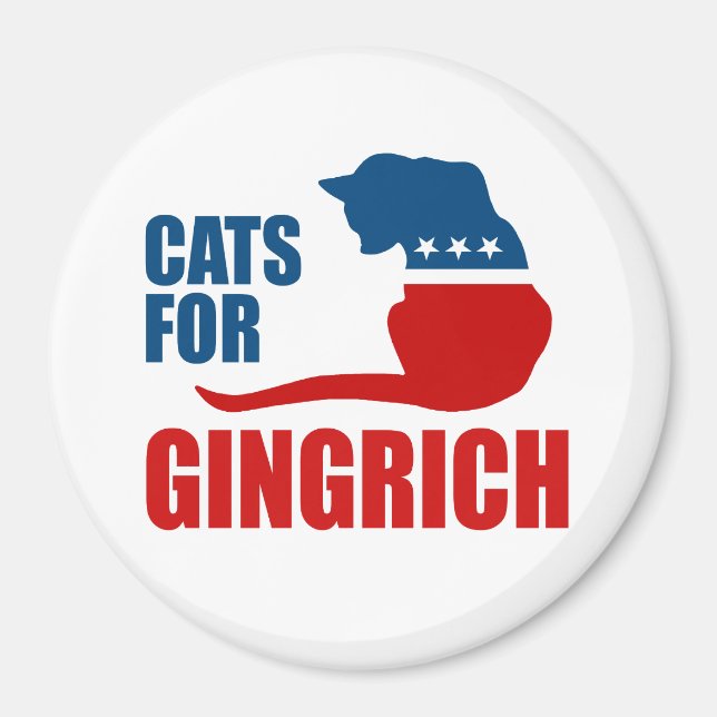 IMÁN GATOS PARA GINGRICH (Frente)