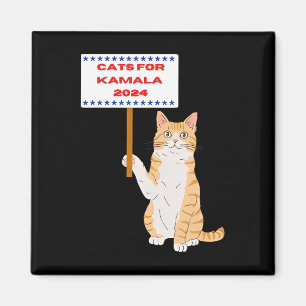 Imán Gatos Para Kamala Harris Votan Presidente 2024 EE.