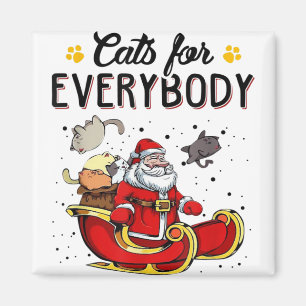 Imán Gatos para todos Navidades Gato Lover Regalo