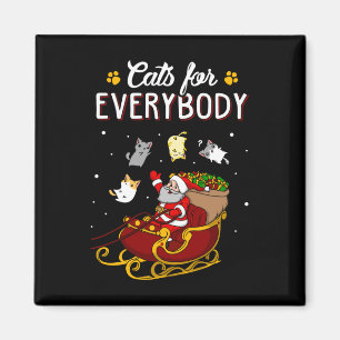 Imán Gatos Para Todos Navidades Gatos Navidades Feo Sw