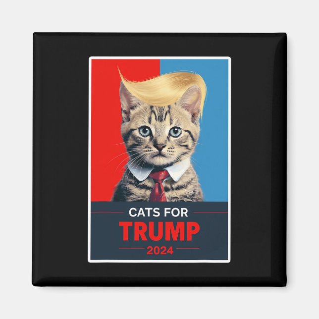 Imán Gatos para Trump elección 2024 1  (Frente)