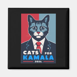 Imán Gatos perfectos para Kamala Harris 2024 Presidente